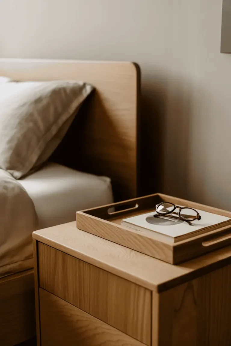 Wooden Bedside Trays