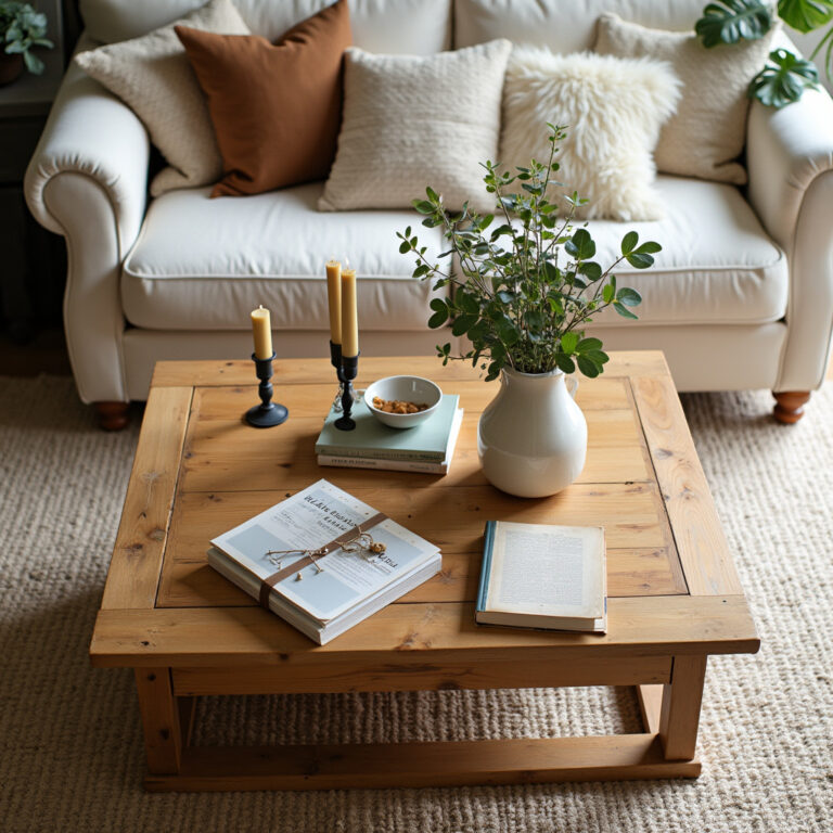 How to Style a Wooden Coffee Table: Rustic to Japandi